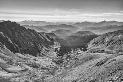 Continental Divide Trial View in Black and White 730-1