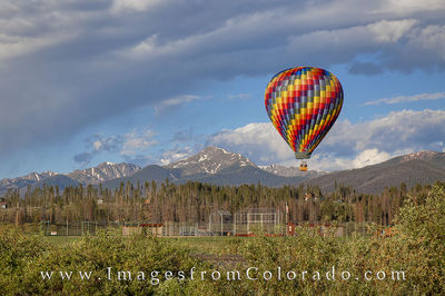 Hot Air Balloon over Fraser, Colorado 2