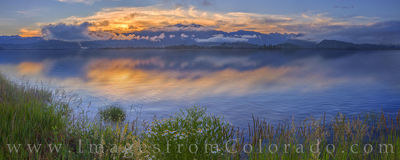 Lake Granby Sunrise Panorama 723-1