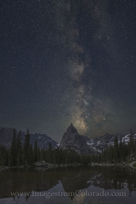 Milky Way over Lone Eagle Peak in June