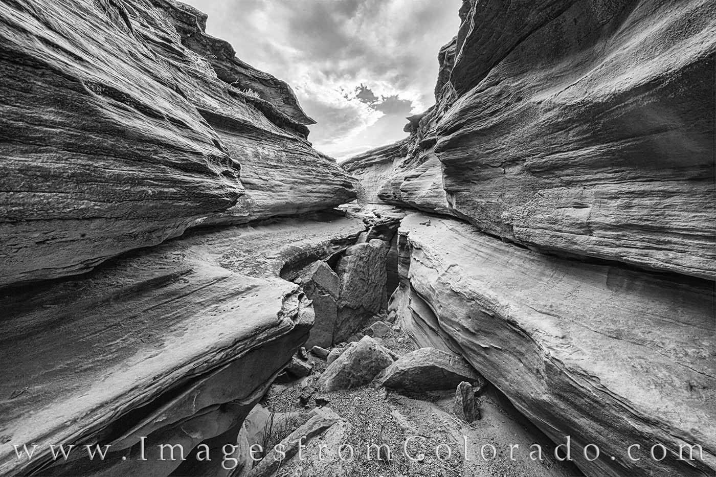 Just off the Kokopelli Trail near Grand Junction, a small slot canyon was virtually hidden. Thanks to a few friends who know...