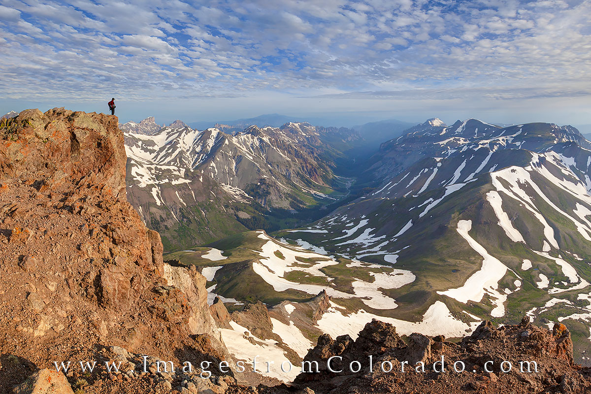 At 14,309', Uncompahgre Peak is one of Colorado's 14ers surrounded by breathtaking views of the San Juans in all directions....